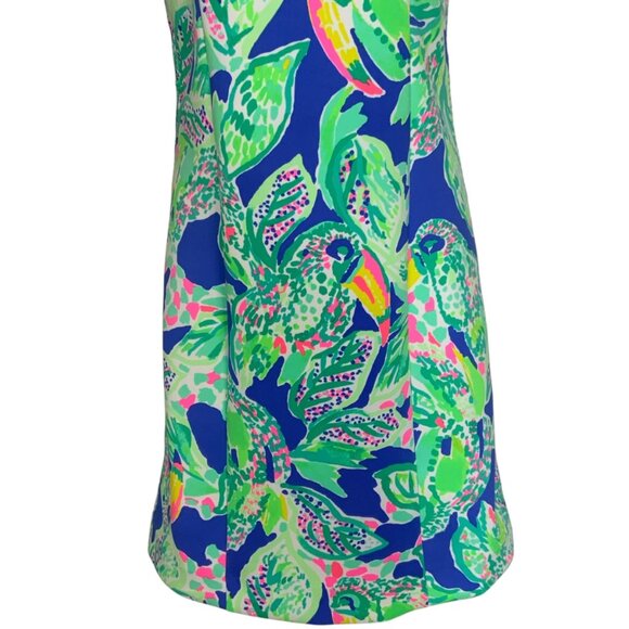 Lilly Pulitzer Mila Shift Dress S Beckon Blue Wake Up Call - Picture 9 of 12